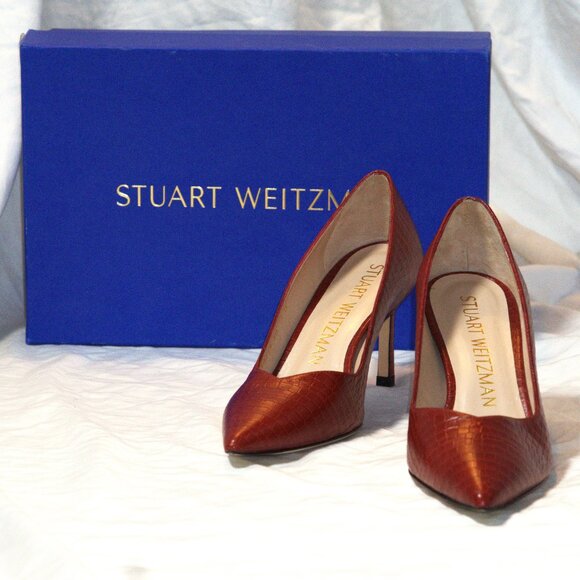 STUART WEITZMAN ‘LANEY’ HEELED PUMPS - Picture 9 of 9